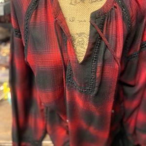 Knox and Rose Plaid Tunic top